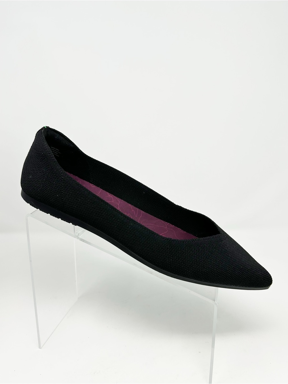 SR Max Albright Women's Slip Resistant Slip-On Flats Black Pointed Toe Size 11